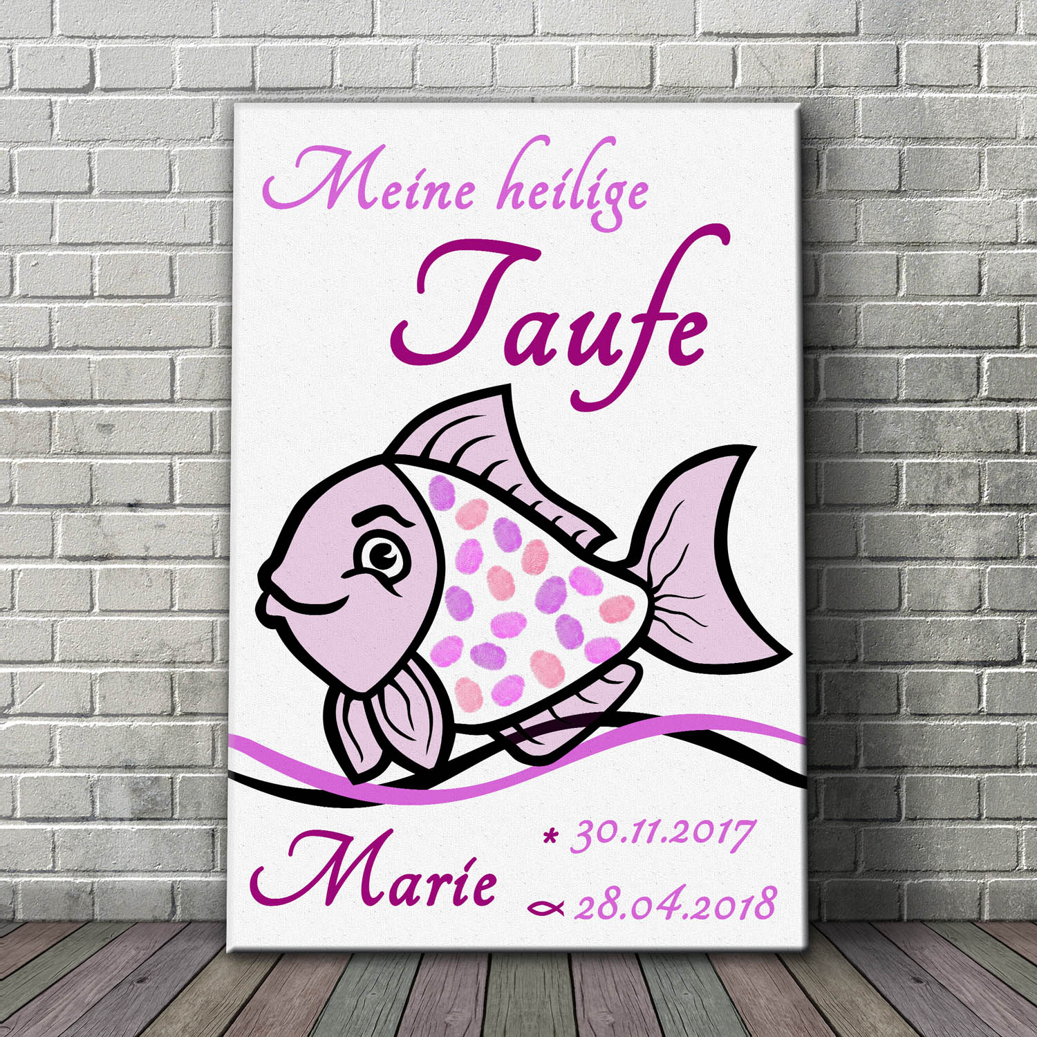 itenga SET Fisch Motiv34 24x Geschenktüten Gastgeschenk Taufe Kommunion Konfir